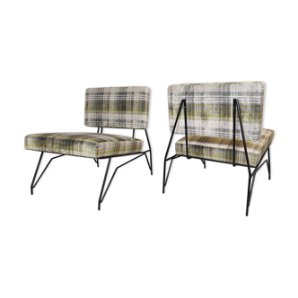 Pair of lounge chairs by Cerruti Italy 1950s