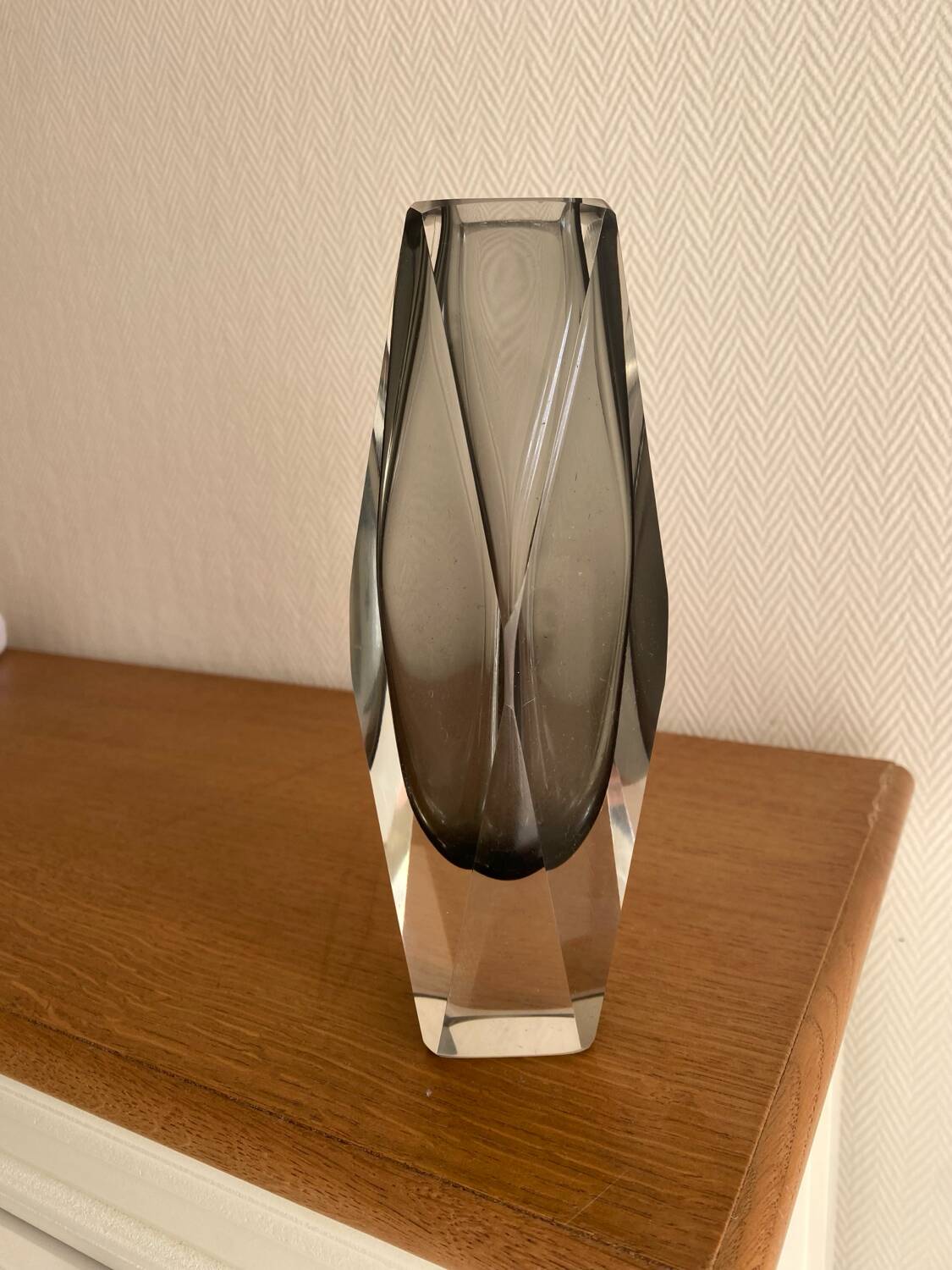 Vase murano sommerso Flavio Poli 60s