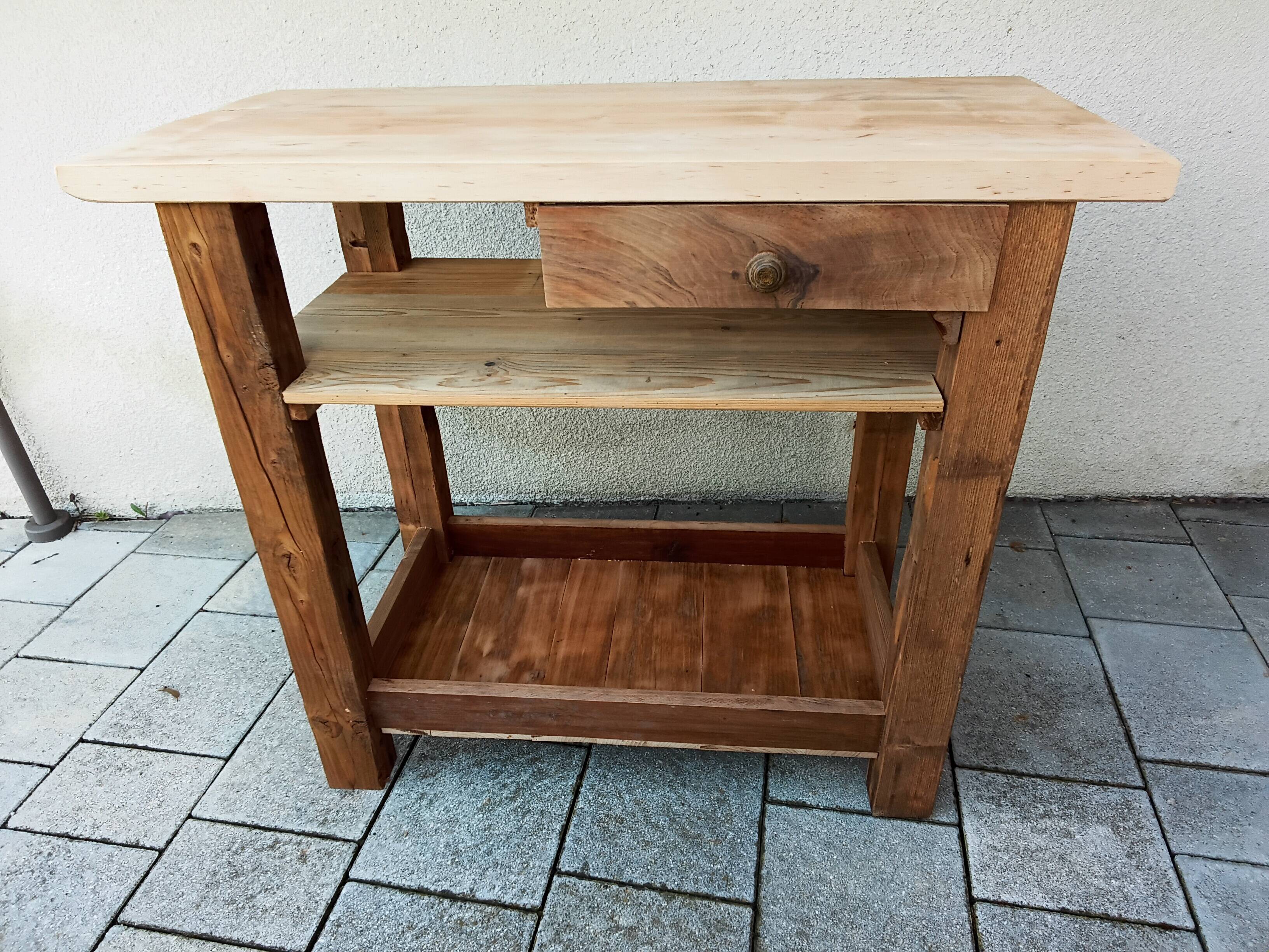 Solid wood table