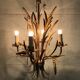 Chandelier ears of wheat in gilded metal, circa 1960
