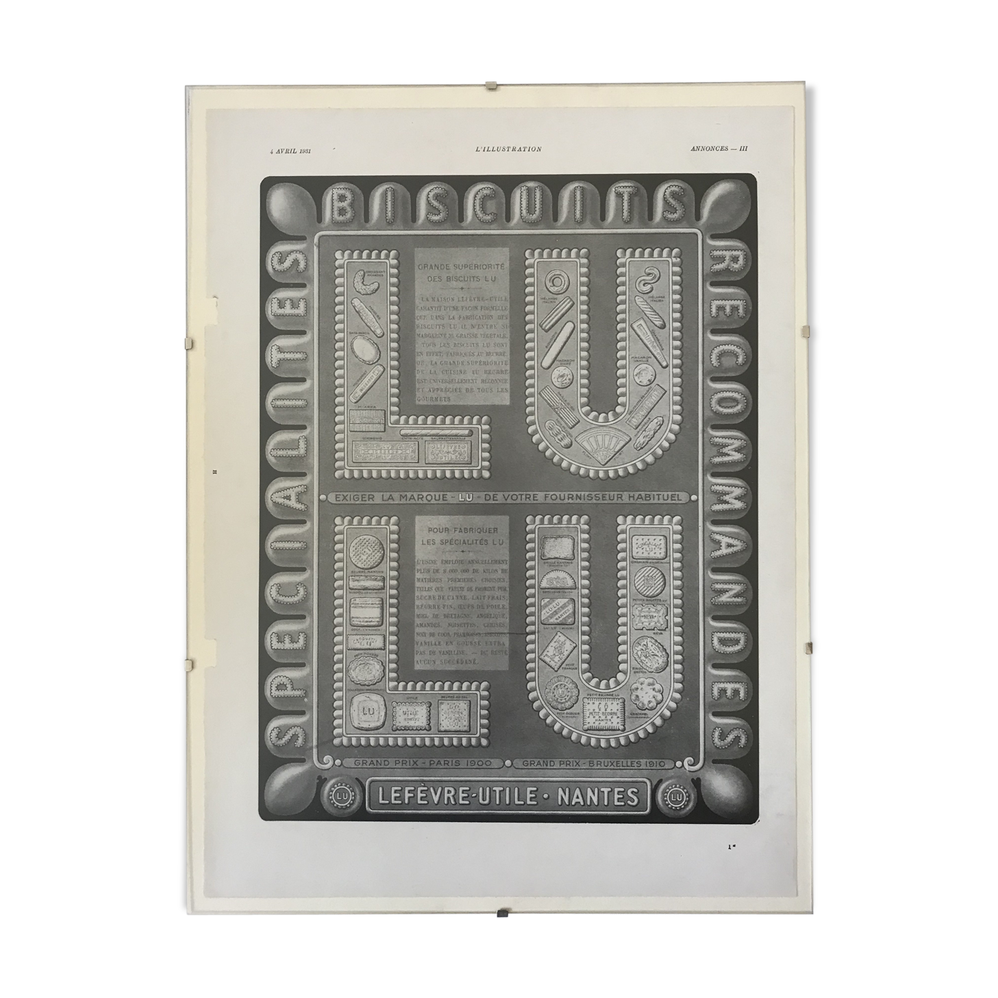 Advertising poster LU 1931