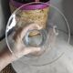 Cylindrical glass vase