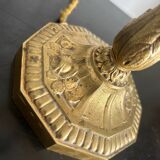 art deco brass lamp