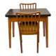 Farm House Table with 2 Slat Back Chairs