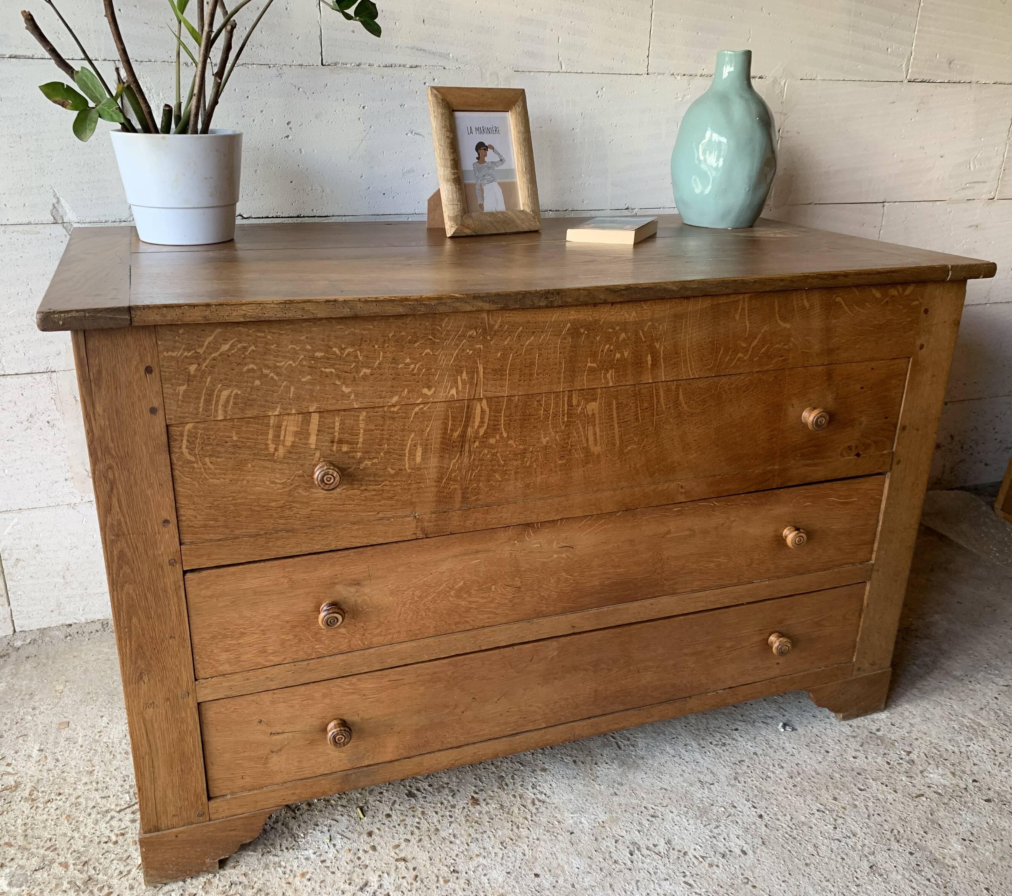Chest of drawers, solid wood chest of drawers, 1950s