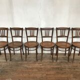 Set of 6 bentwood bistro luterma chairs