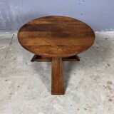 Brutalist Wabi Sabi Coffee Table Rustic Oak