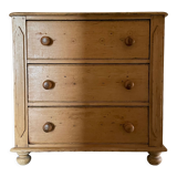 Commode anglaise ancienne en bois de pin