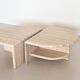 Italian midcentury travertine marble coffee table of two pieces, 1970s
