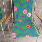 70's folding chairs with armrests