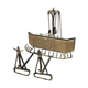 Former forged iron chimney set (9 pieces)