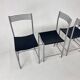 Set of 4 Postmodern Italian Dining Chairs, 1980s