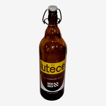 Bouteille de bière Bock Lutèce vintage