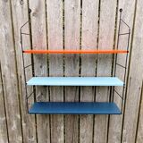 Vintage metal wall shelf, 60s