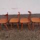 4 chaises scandinaves des années 60