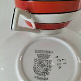 Vintage Art Deco cup and saucer – Sarreguemines