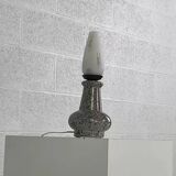 Vintage ceramic and opaline lamp