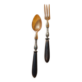 19th century salad serving set