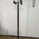 Industrial coat rack in chrome metal