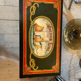 Anchor line painted wooden chest