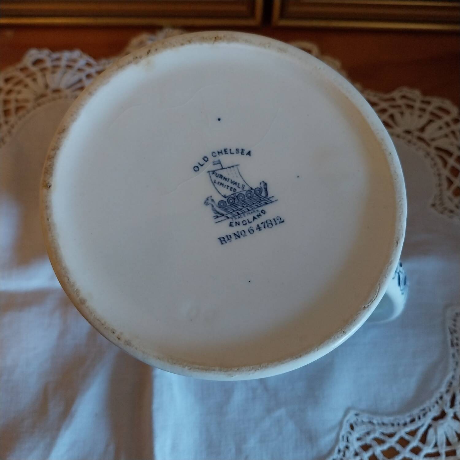 Pichet, pot à lait anglais Victorian Furnival Old Chelsea