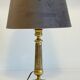 Candlestick lamp solid brass and velvet