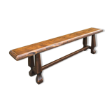 Rustic bench in solid oak