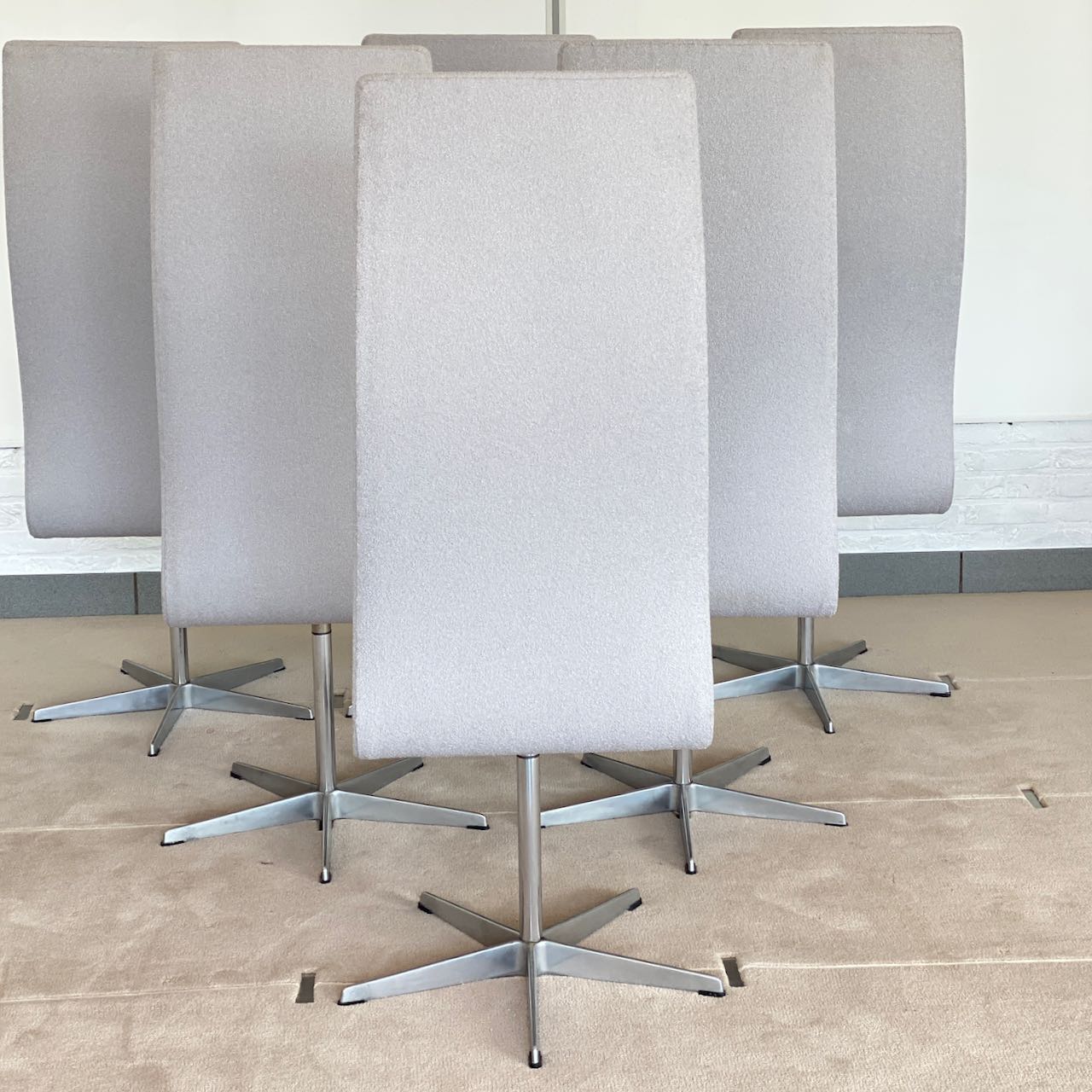 Set of 6 Oxford chairs by Fritz Hansen