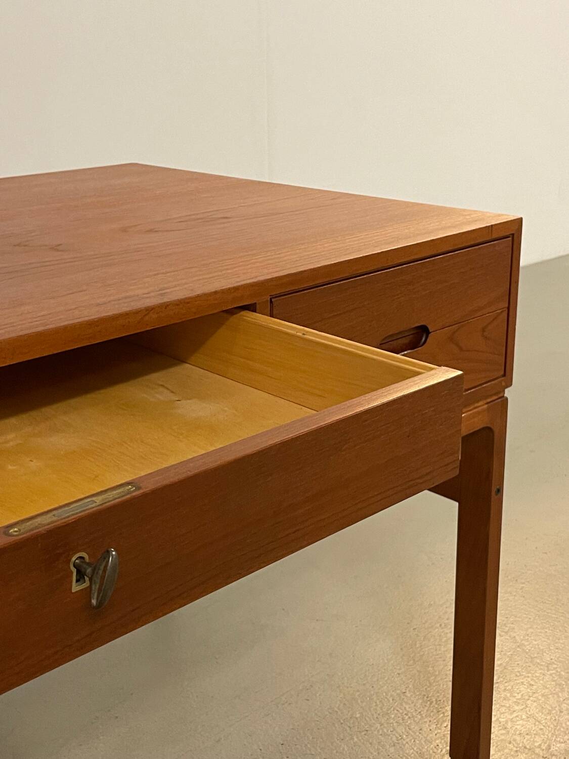 Danish Teak Desk by Arne Wahl Iversen 1950s
