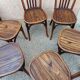 Suite de 6 chaises de Bistrot Baumann années 1930