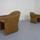 Set of Mid-Century German Leather Cocktail Chairs by Walter Knoll, 1960s
