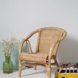 Children's armchair in rattan