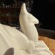 Large Art Deco sculpture attributed to Lejan – Lady and Gazelle – earthenware
