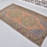 Orange & Brown Turkish Vintage Rug sku M22