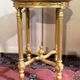 round gilded wooden side table, Louis XVI style