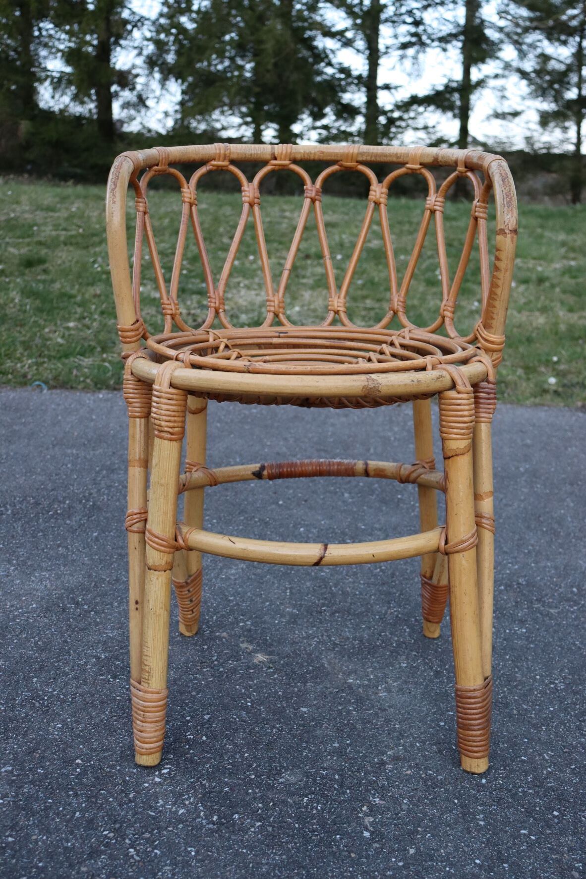Rattan armchair