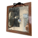 Antique mercury mirror in wood, late 19th century