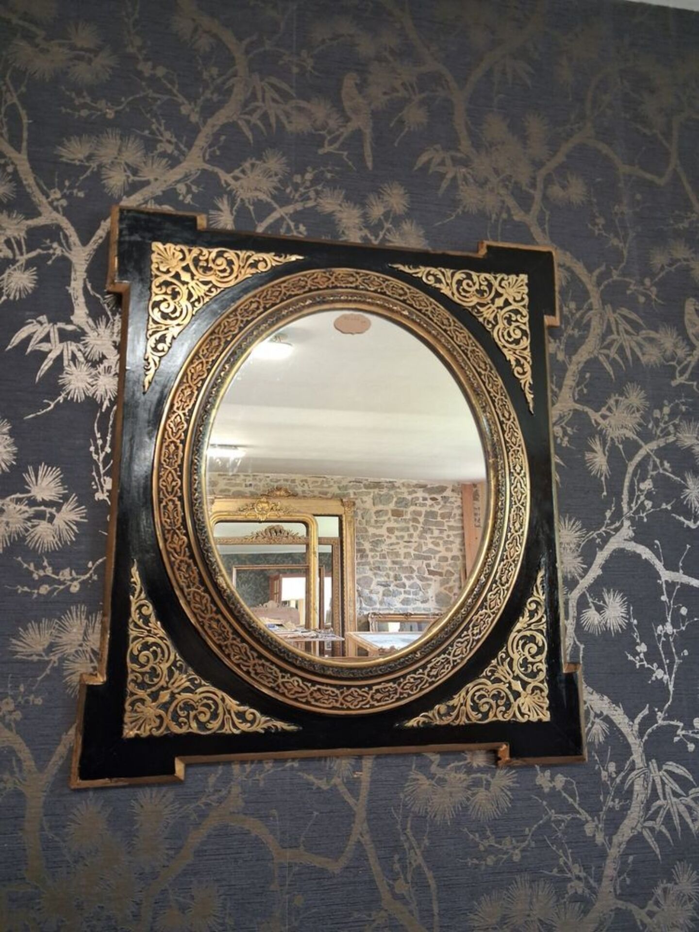 Napoleon III mirror 70 x 62