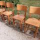 Lot of 4 bistro chairs
