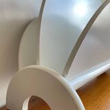 White Magazine Rack 1980s Design