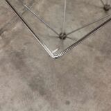 1980 glass square coffee table