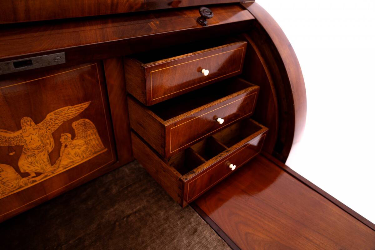 Mahogany secretary, Northern Europe, late 19th century.