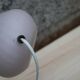 Vintage opal glass lamp – Murano style