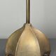 Large Dutch Brutalist Bronze Cocoon Table Lamp, 1990s
