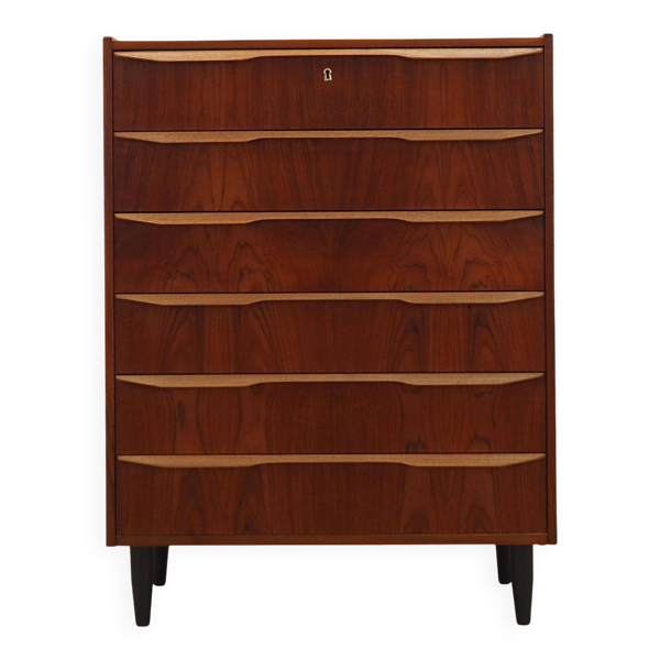 Commode en teck, design danois, années 1970, fabriquée au Danemark