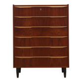 Teak chest of drawers, Danish design, 1970s, made in Denmark