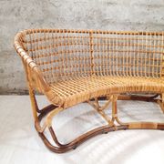 Living room - sofa, pair of armchairs - bamboo