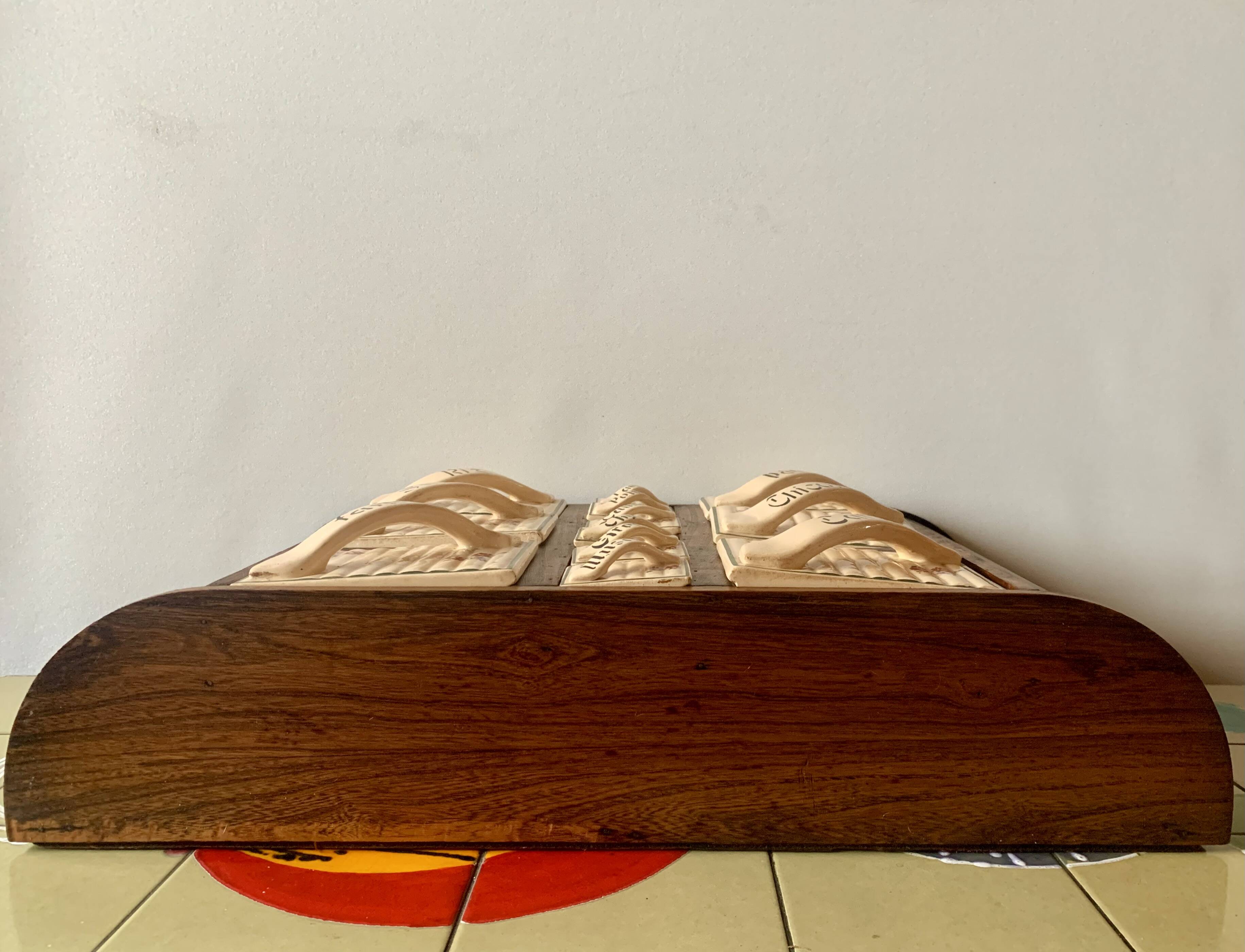 Art Deco wall spice rack