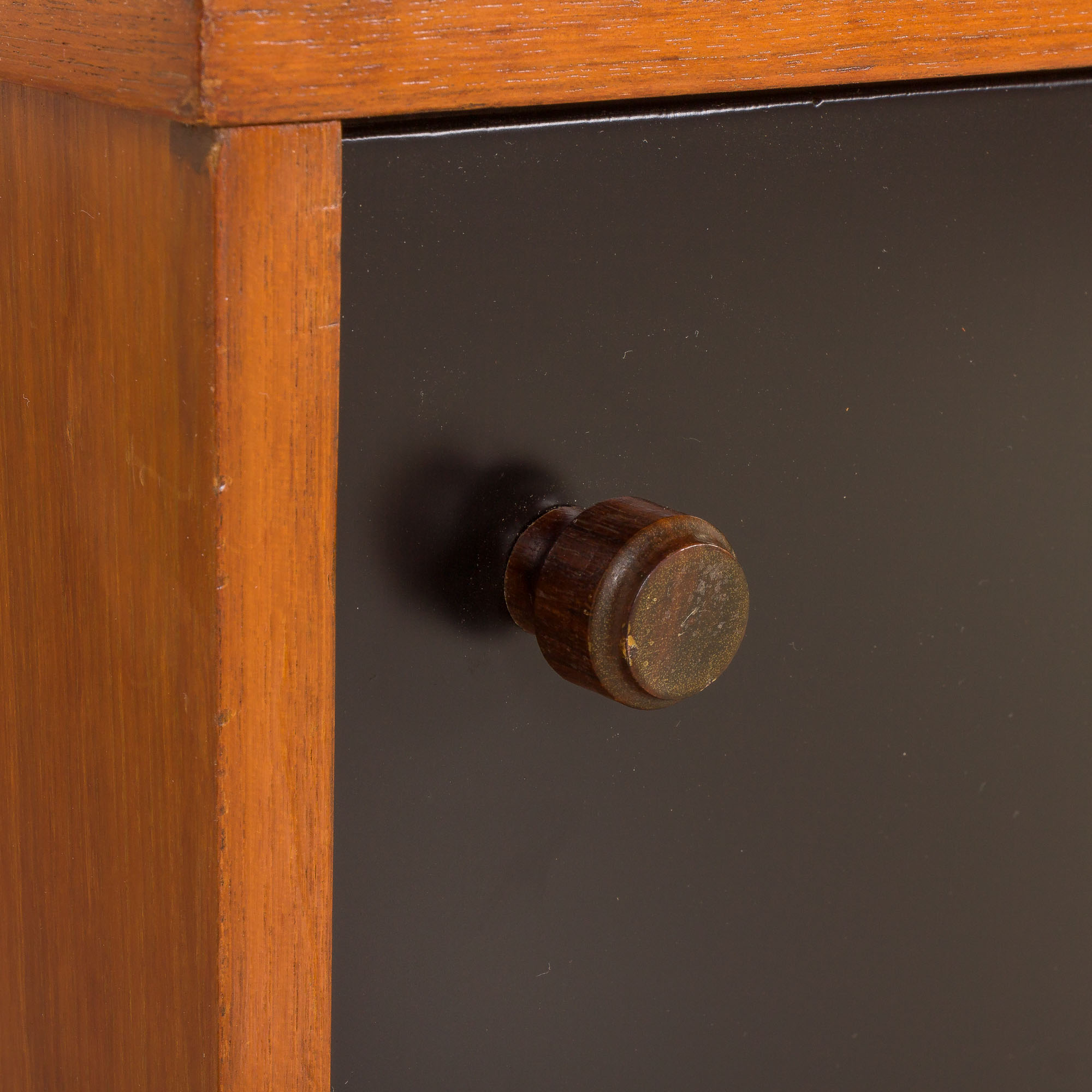 Vintage teak sideboard in the style of Charlotte Perriand, 1970s