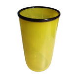 Vase en verre soufflé d'Éric Lindgren de la verrerie de Claret